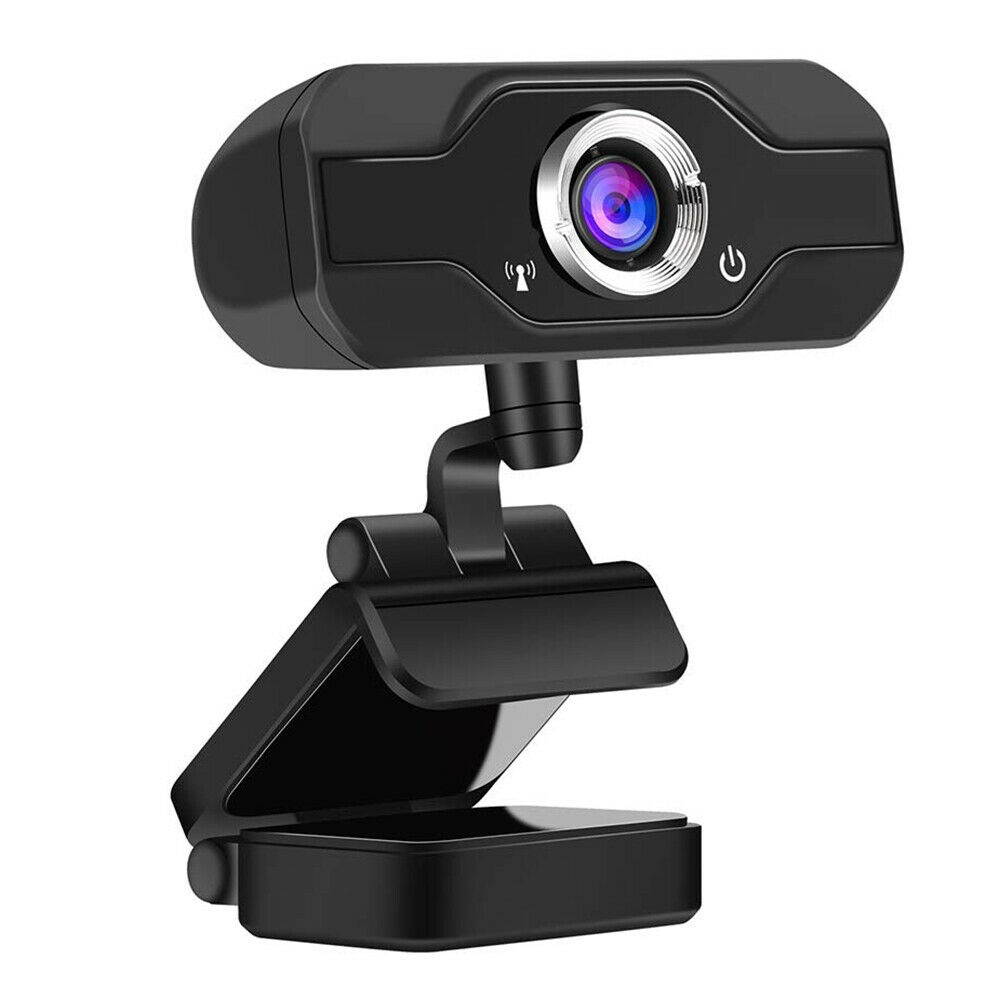 HD 1080P Webcam Mini Computer PC Web Camera with Microphone Rotatable Neck