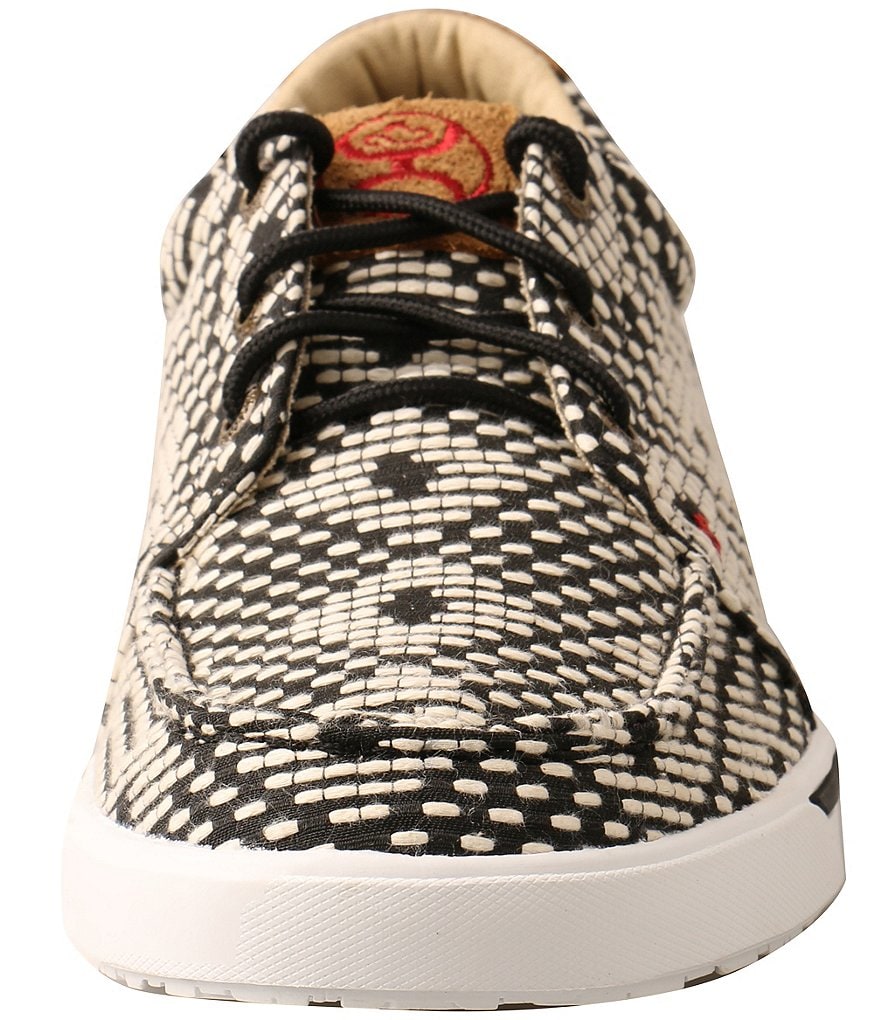 Kendall + Kylie Women's Anthracite Leopard EZORA 2.0 Low Top Lace Up Multi Sneakers