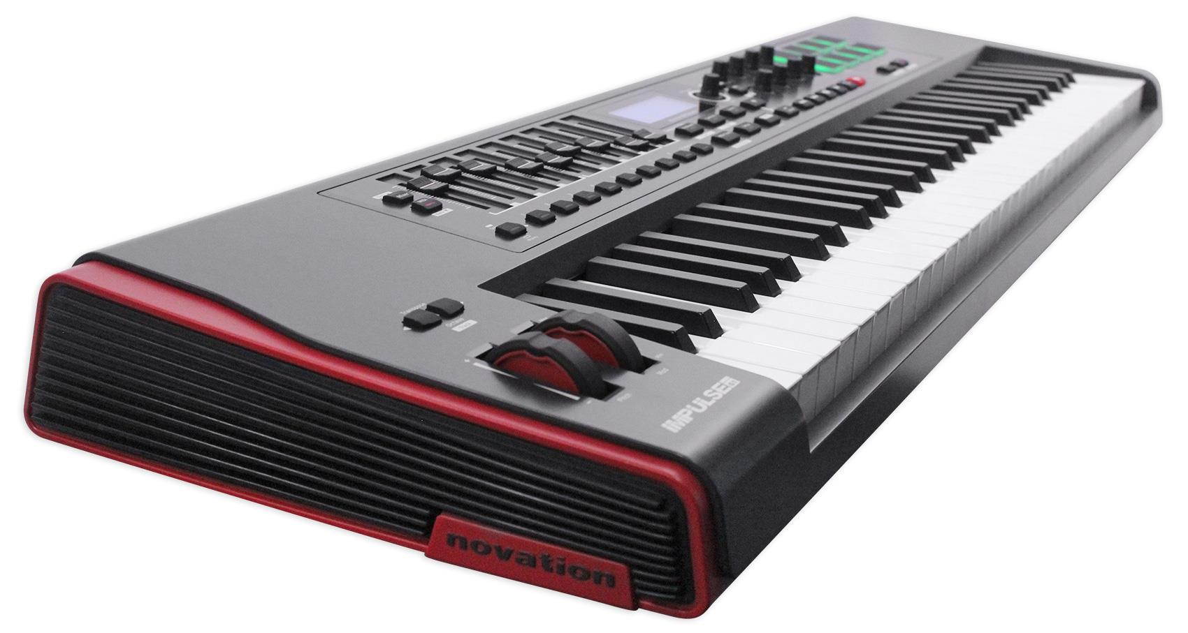 Novation IMPULSE 61-Key Ableton Live Keyboard Controller+Headphones+Speaker+Mic
