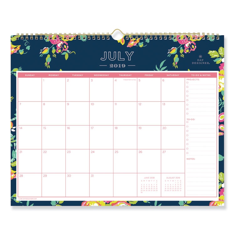 Blue Sky Day Designer Academic Year Wall Calendar BLS107934