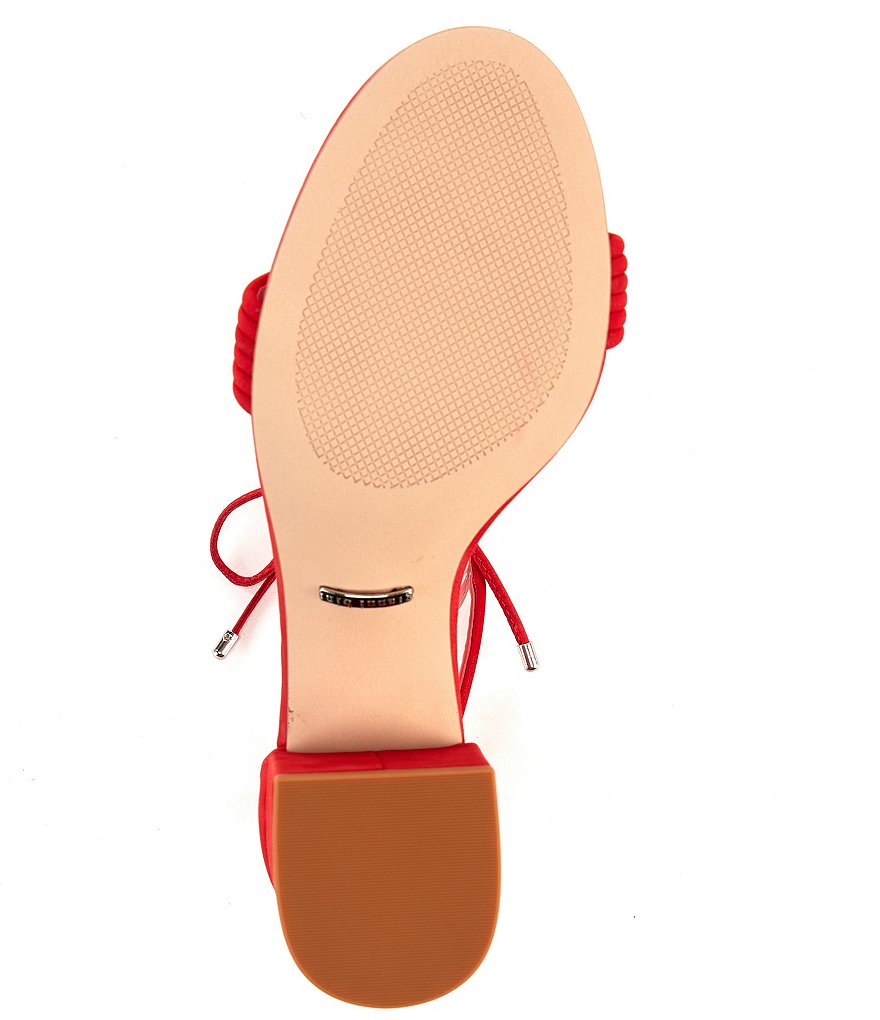 Gianni Bini Rhiaann Suede Ankle Tie Block Heel Sandals