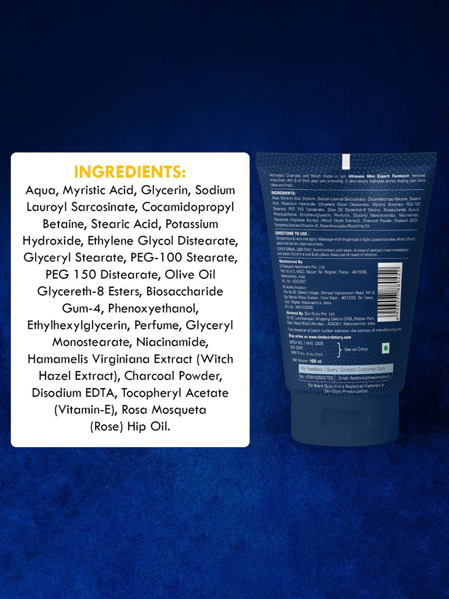 The Beard Story Ultimate Men Expert Face Wash - 100 gm