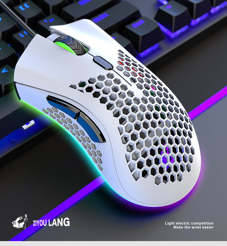M7 E-sport Hollow Mouse Lightweight Gaming Mouse