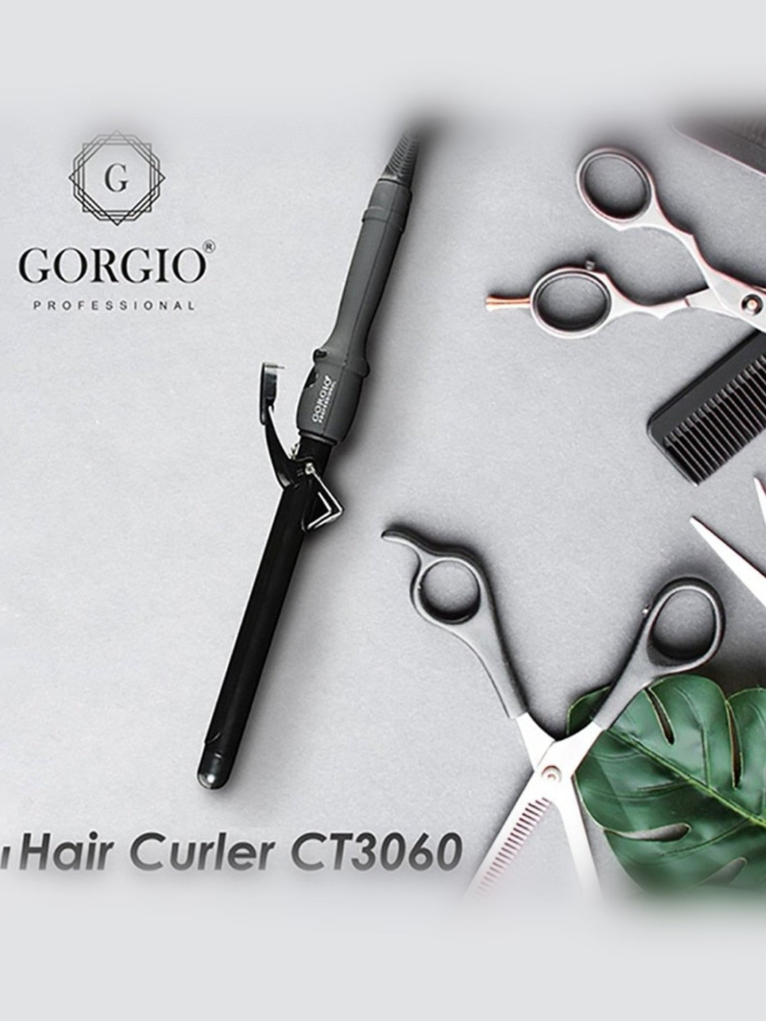 Gorgio Professional CT 3060 Hair Curling Tong (Black)