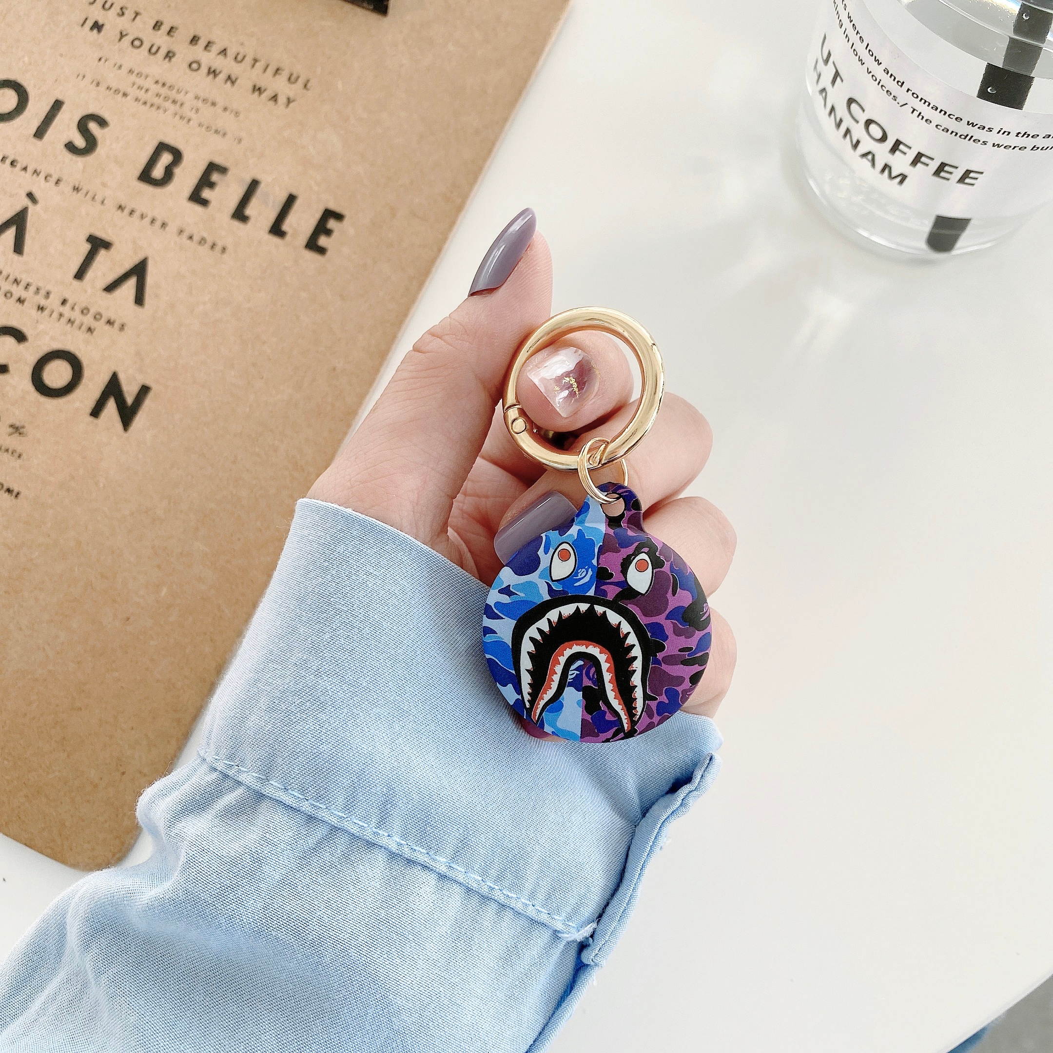 [6 PCS]Silicone Protective Case for AirTags, Tracker Lightweight Soft Protective Skin Cover Accessories with Key Chain Anti-Loss Design Compatible with Apple AirTags 2021