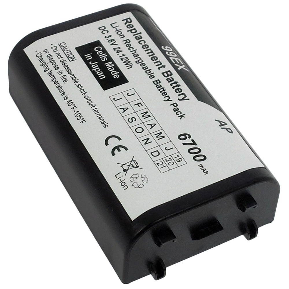 Replacement Extended Battery for Honeywell / Hand Held Product (HHP) Dolphin 99EX Series Scanners. 6700 mAh