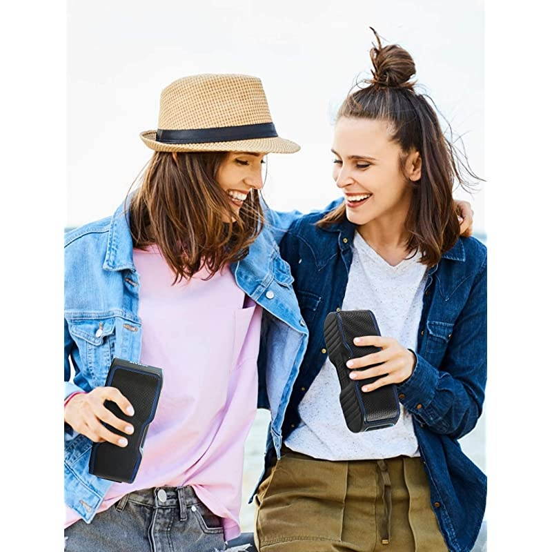 Sport II Portable Wireless Bluetooth Speakers Waterproof IPX7, 15H Playtime, V5.0, 20W Bass Sound, Stereo Pairing, for Outdoors, Travel, Pool, Home Party 2020 Upgrade Blue