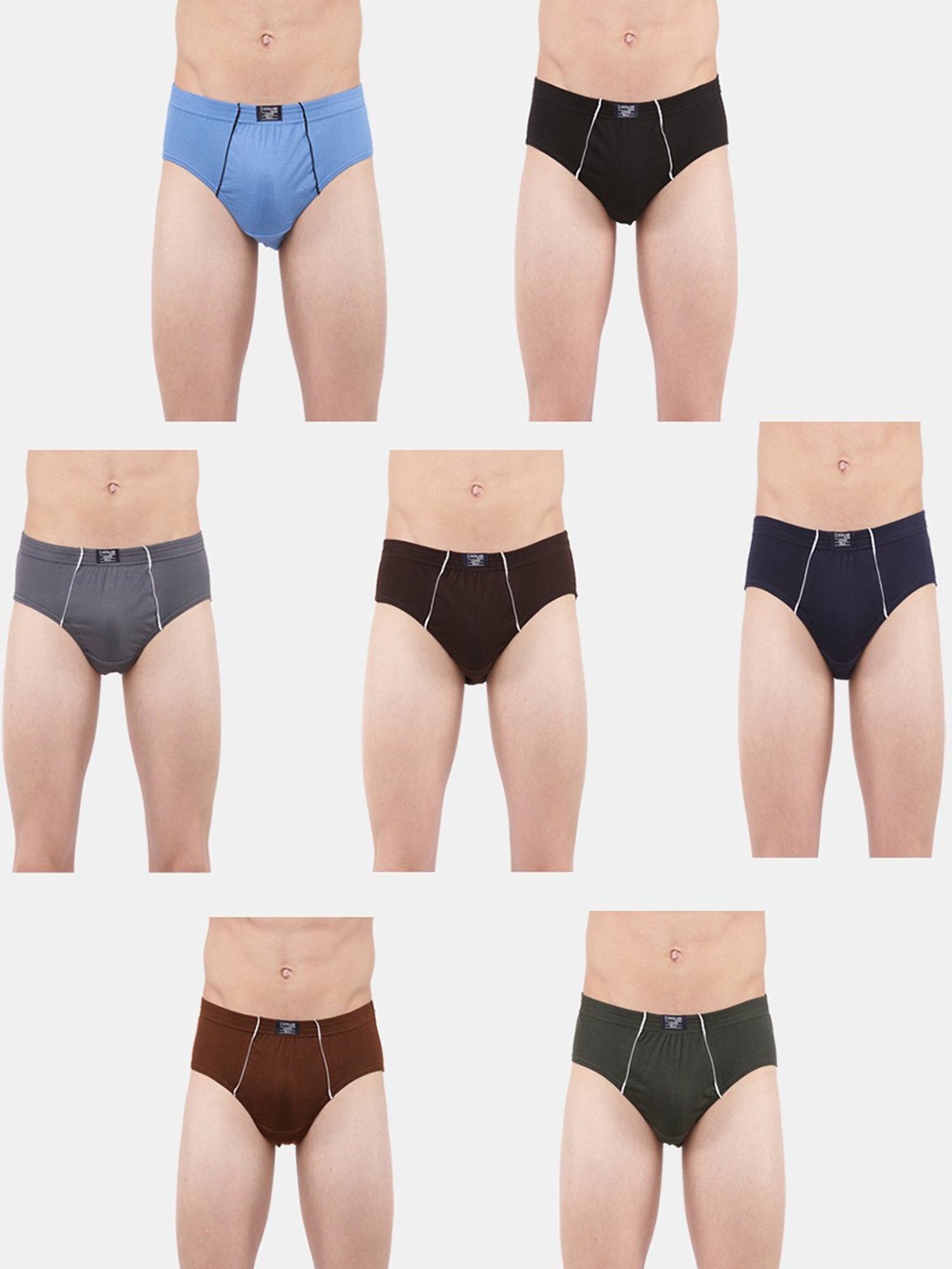 Dollar Lehar Multicolor Regular Fit Briefs (Pack of 7)
