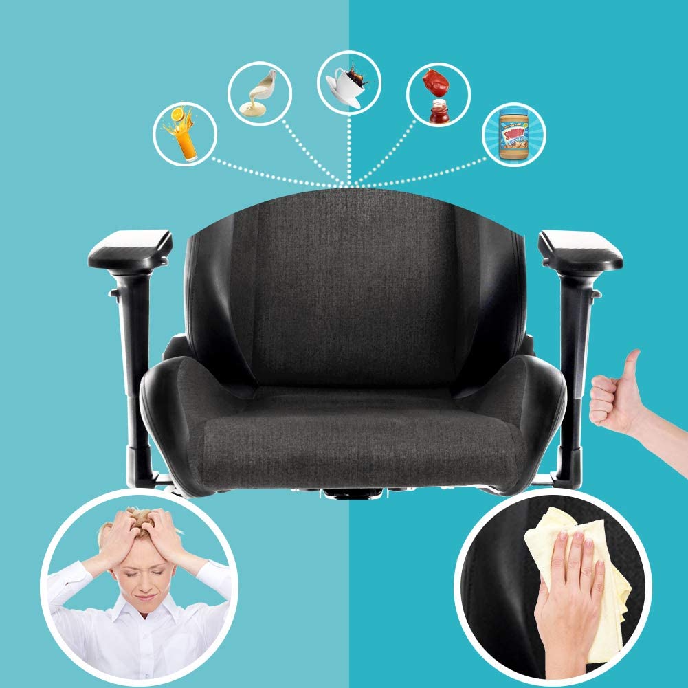 Gaming Chair, Racing Style Computer Desk Chair Padded Armrests Ergonomic Lumbar Support Adjustable Height