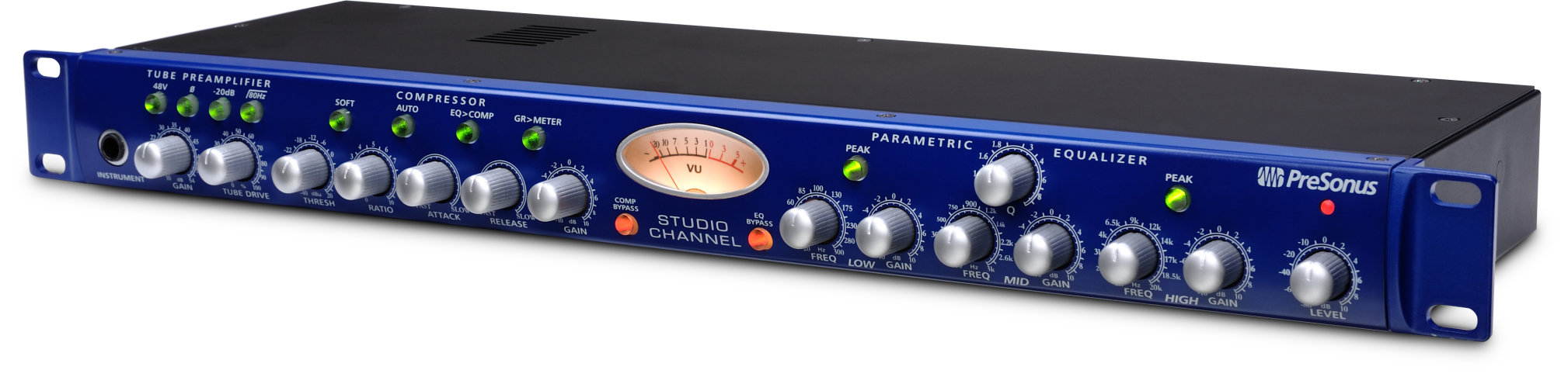 PreSonus Studio Channel Vacuum-Tube Channel Strip.With Audio Technica ATH-M20X.
