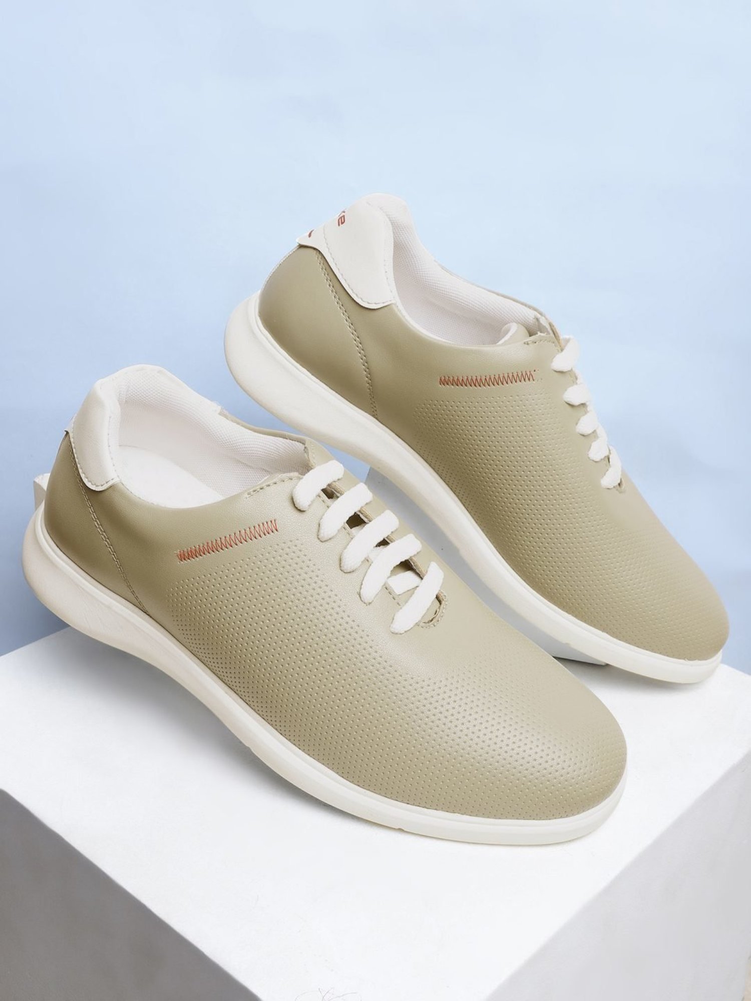 Duke Men's Oyster Grey Casual Sneakers