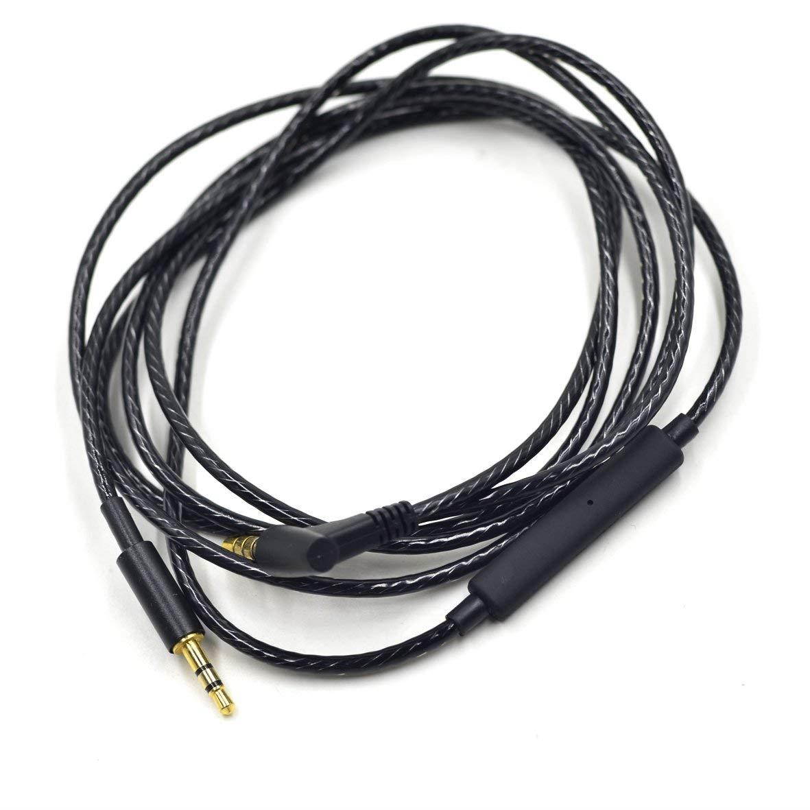 New black Replacement Audio cable Cord wire with remote and mic for AKG AKG Y40 Y45BT Y50 Y55 AKG N60 NC n60nc headphones