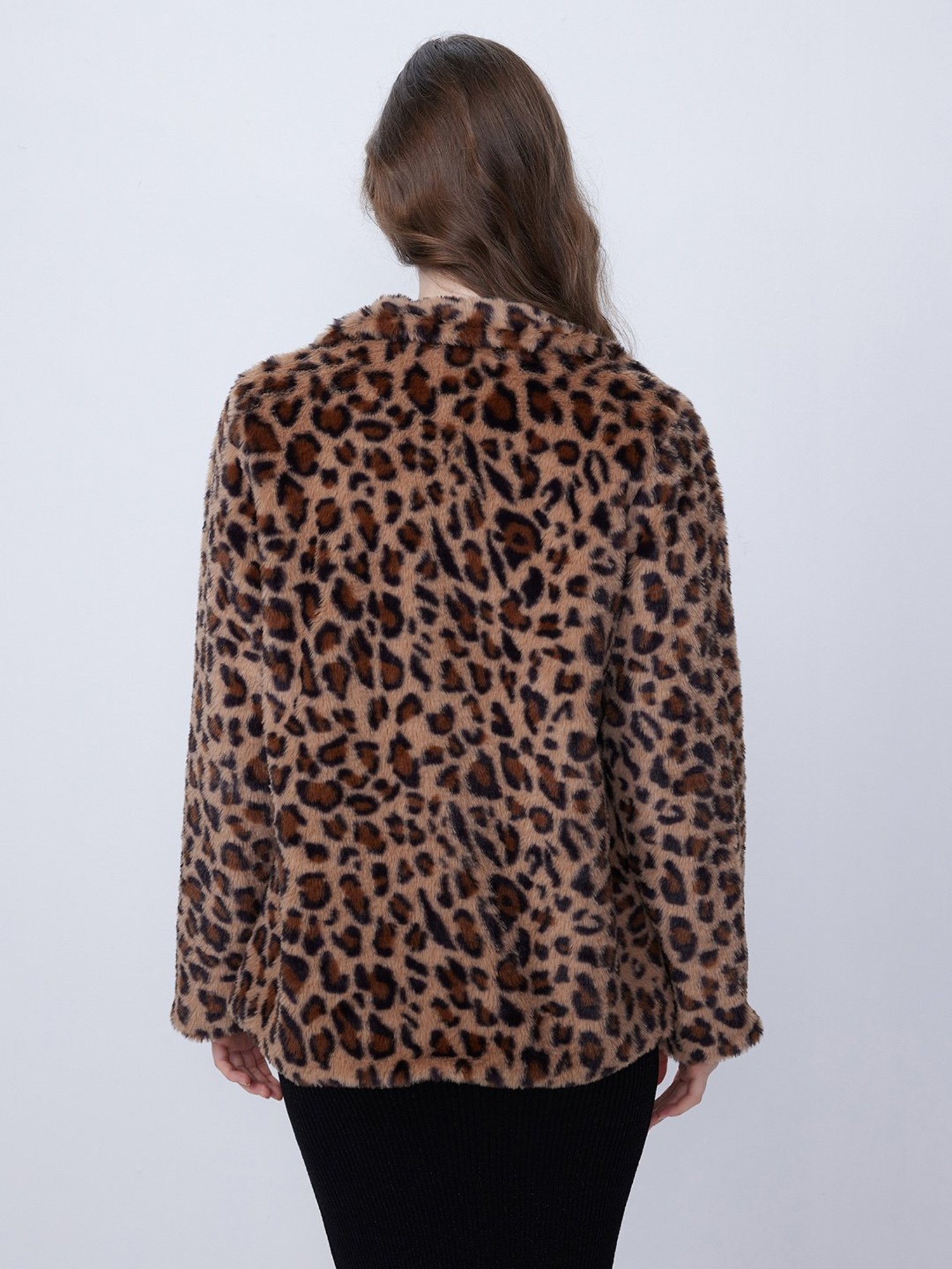 Cover Story Brown Animal Print Coat