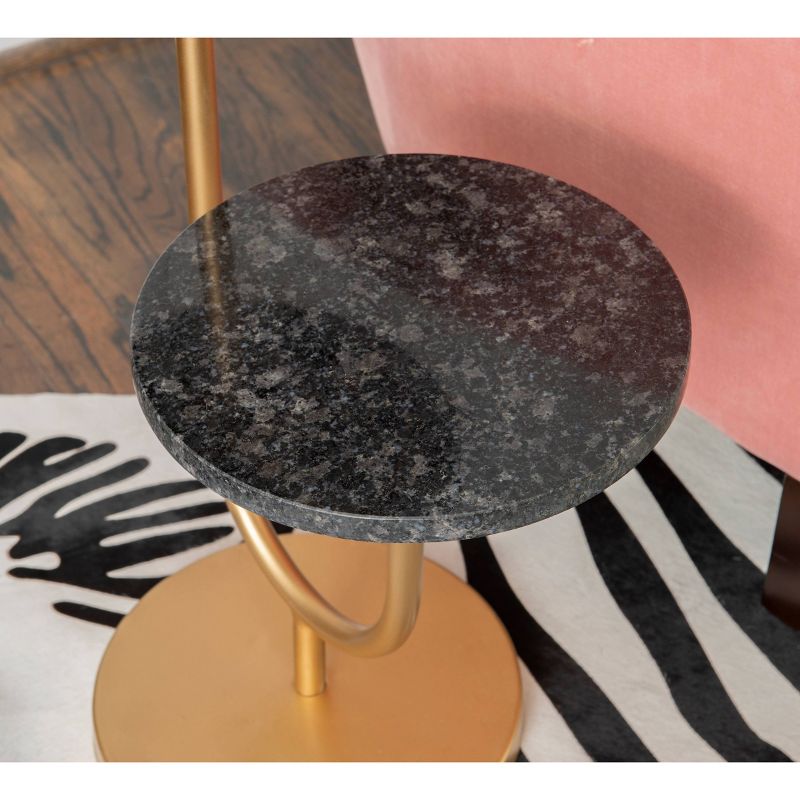 Galene Drink Table Granite Black - Powell Company