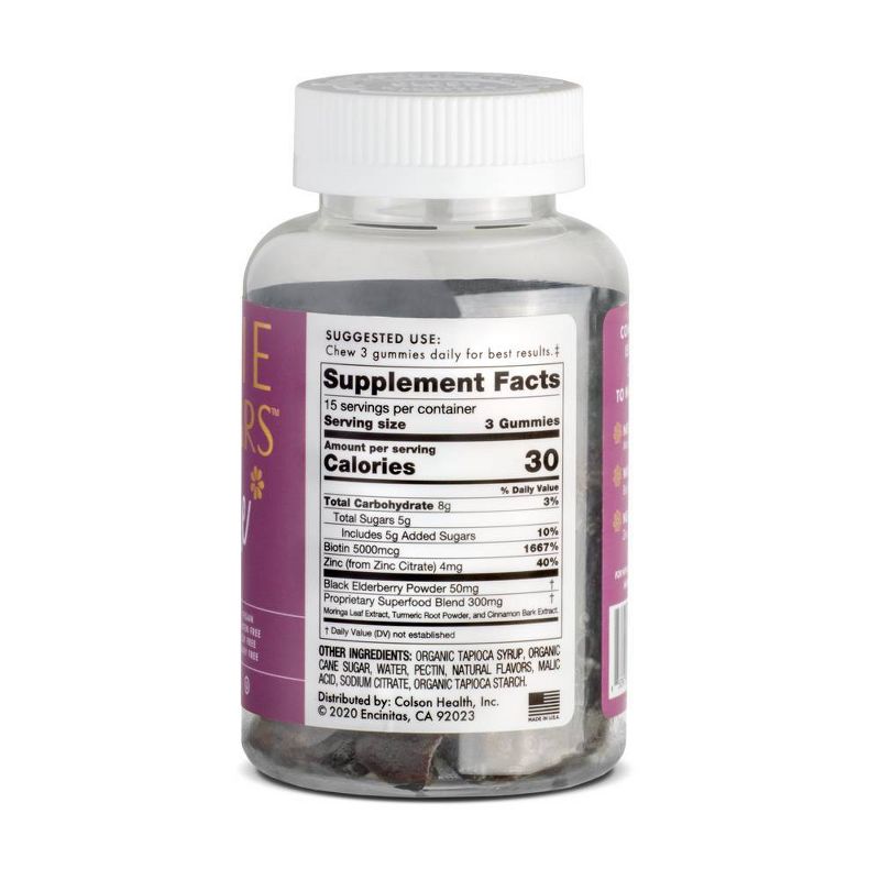 BoobieBears Superfood Lactation Gummies, Elderberry and Zinc -1 Bottle - 45ct Gummies