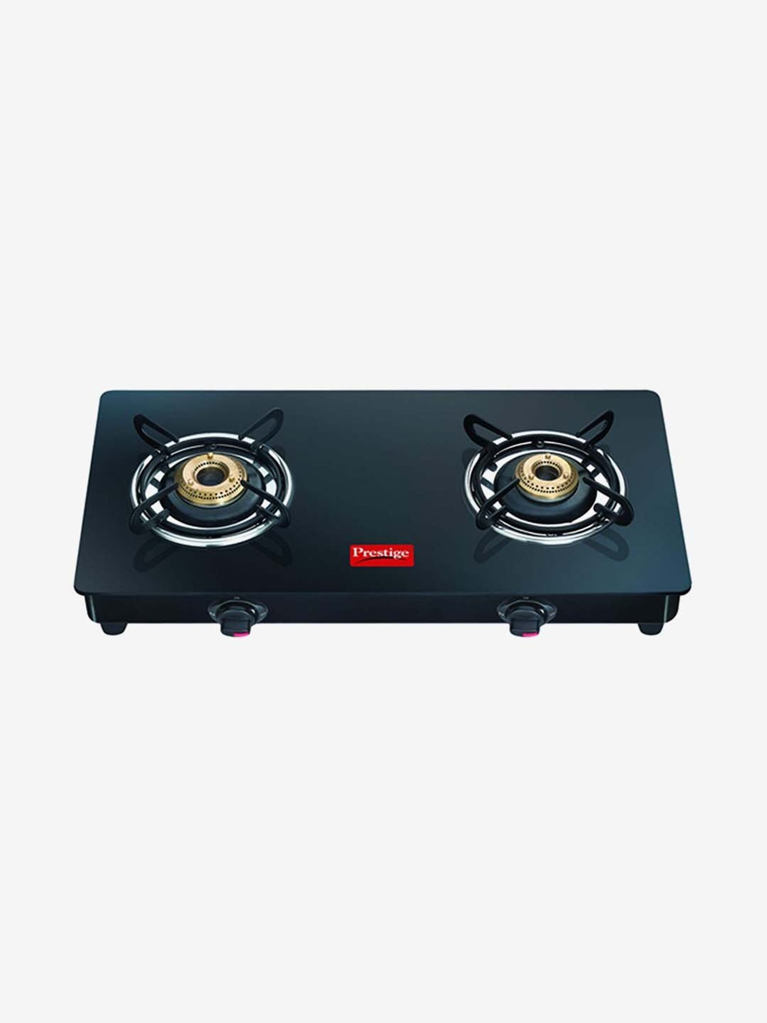 Prestige Magic LP 40088 2 Brass Burners Gas Stove (Black)