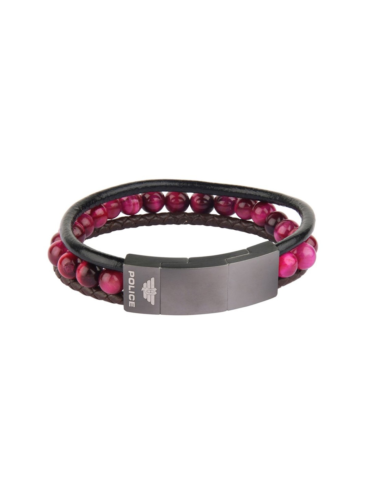 Police Classic Pink Bracelet for Men