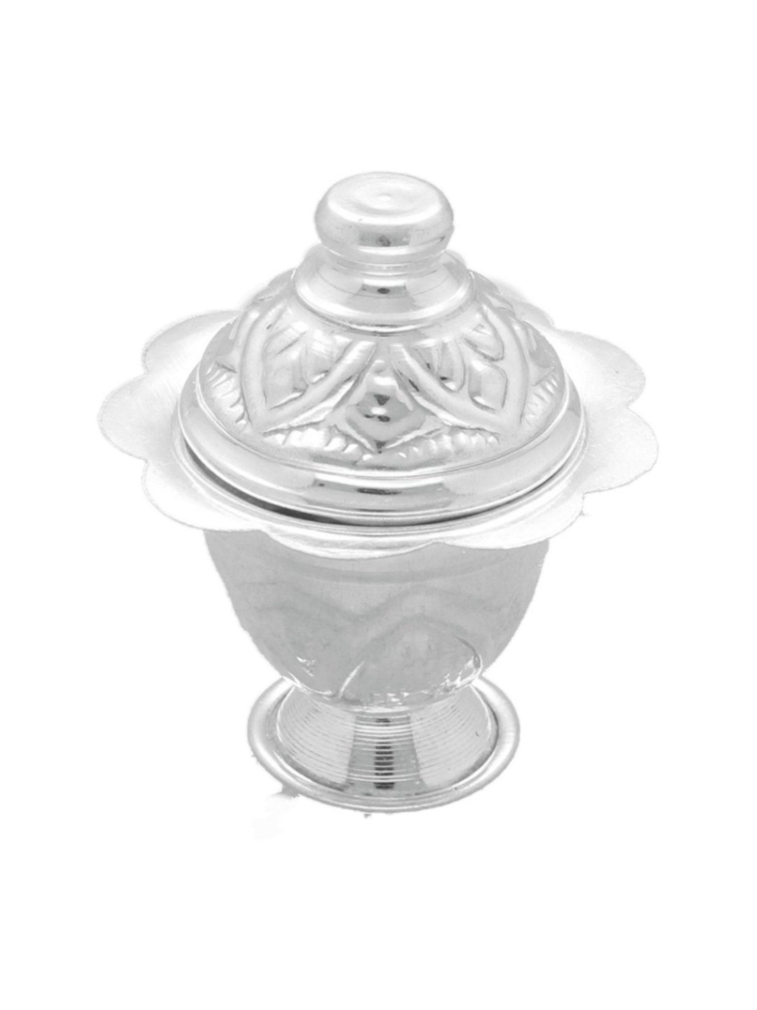 Sri Jagdamba Pearls 0.8 Silver Elegant Kumkum Sindoor Dani - 9 gm