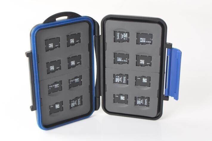ZTC Micro Card Travel Case 16 x Micro Cards Rugged Water and shock proof. Floats if Dropped in The Water Model ZTC-CAS002