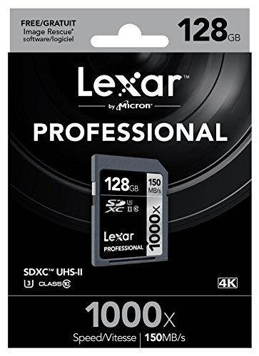 Lexar 128GB Professional 1000x UHS-II U3 SDXC Memory Card #LSD128CRBNA1000