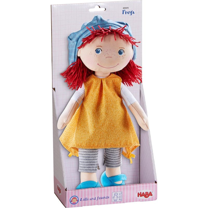 HABA Freya 12" Machine Washable Soft Doll with Red Hair