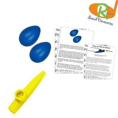 Mommy & Me Learn to Play Educational Music Pack - Rhythm Shakers/Kazoo (Muffin Man) #RSDMMBSY2