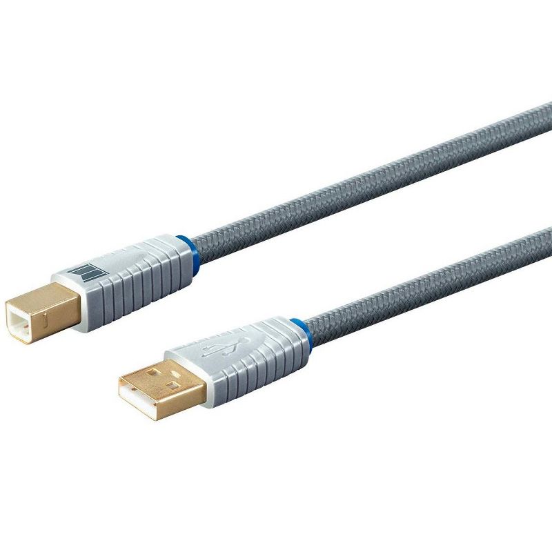 Monolith USB Digital Audio Cable - USB A to USB B - 1 Meter, 22AWG, Oxygen-Free Copper, Gold-Plated Connectors