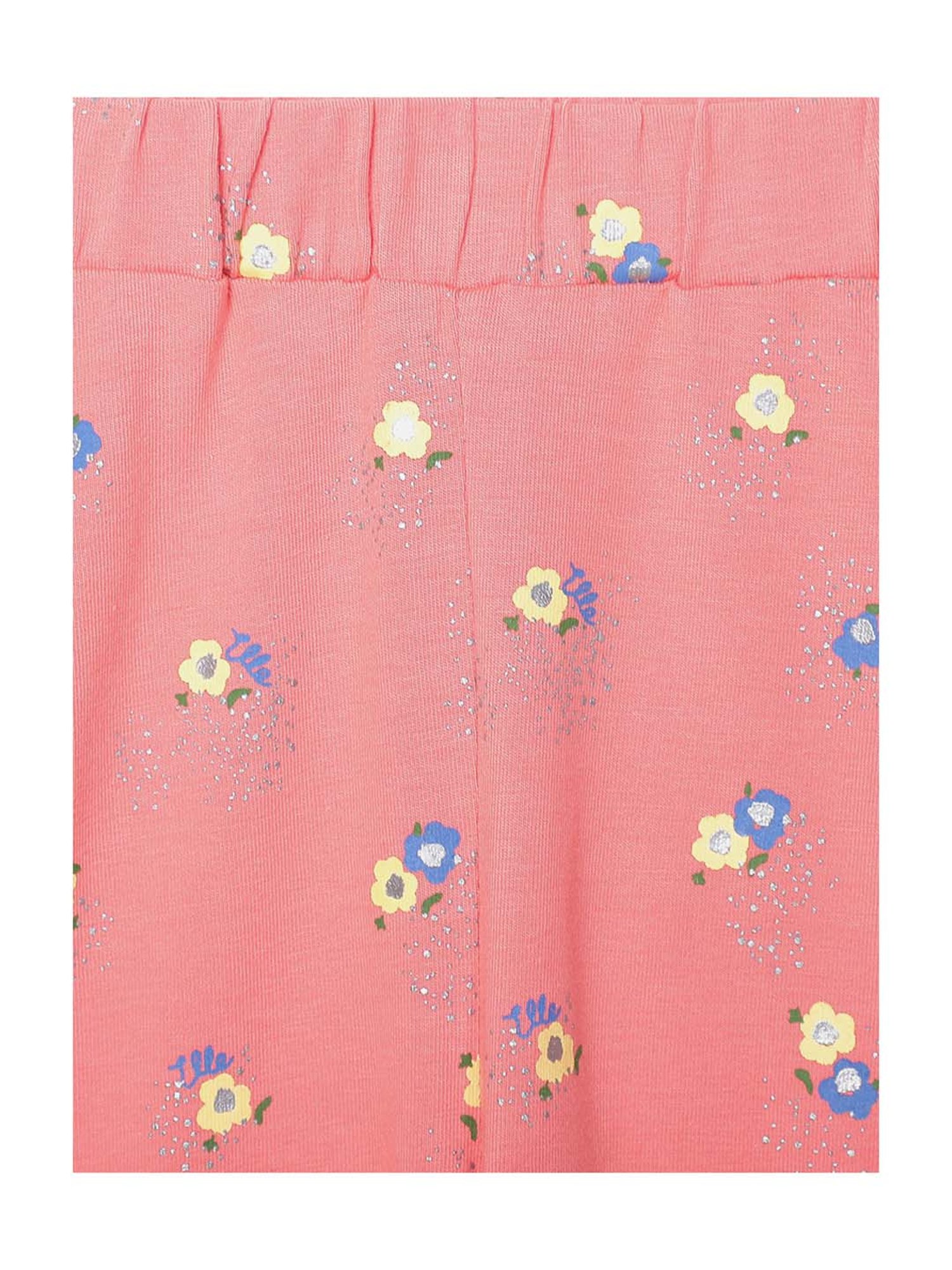 Elle Girls Coral Cotton Printed Leggings
