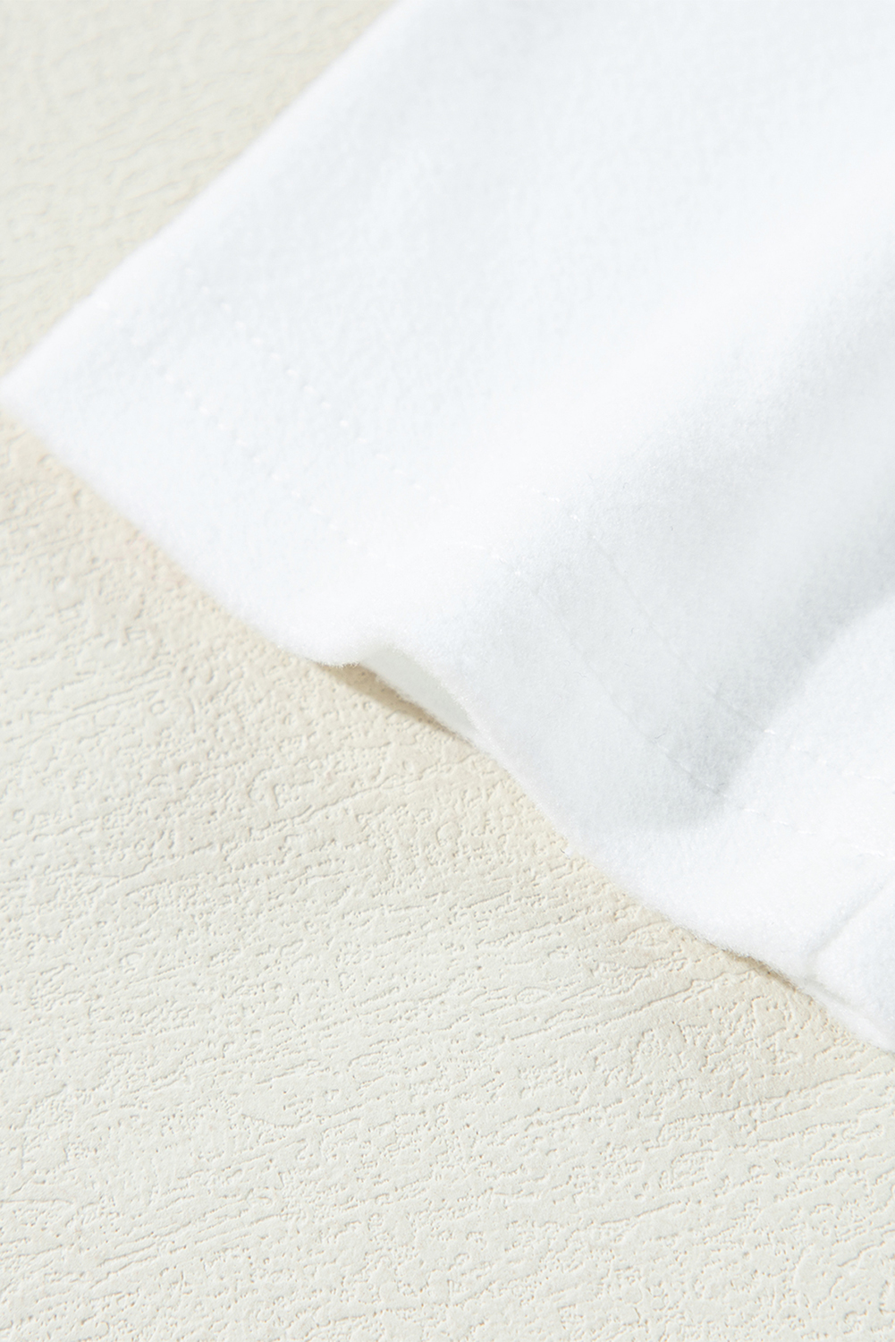 Plain White Solid Color Casual V Neck Long Sleeve Knit Top