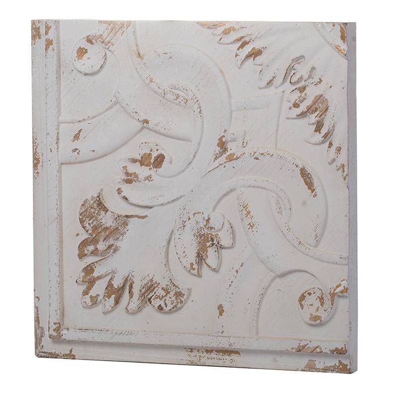 Set of 4 Kawan Wall Panels White/Natural - A&B Home