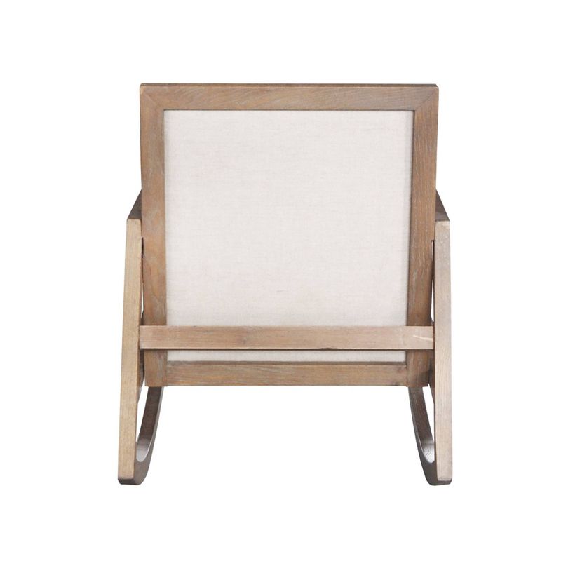 Wooden Rocking Chair Brown - Benzara