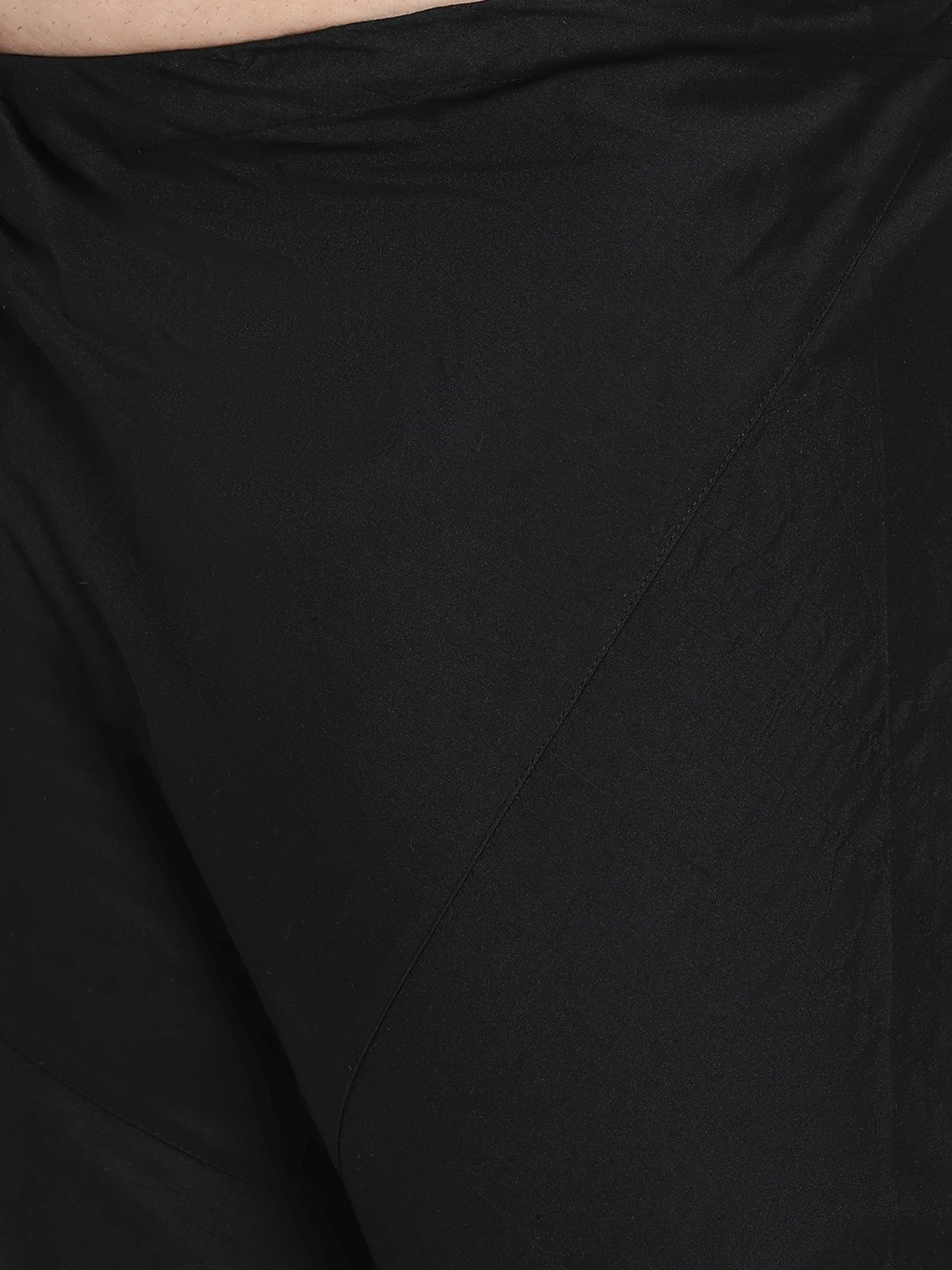 KISAH PLUS Black Regular Fit Jacquard Kurta Set With Jacket