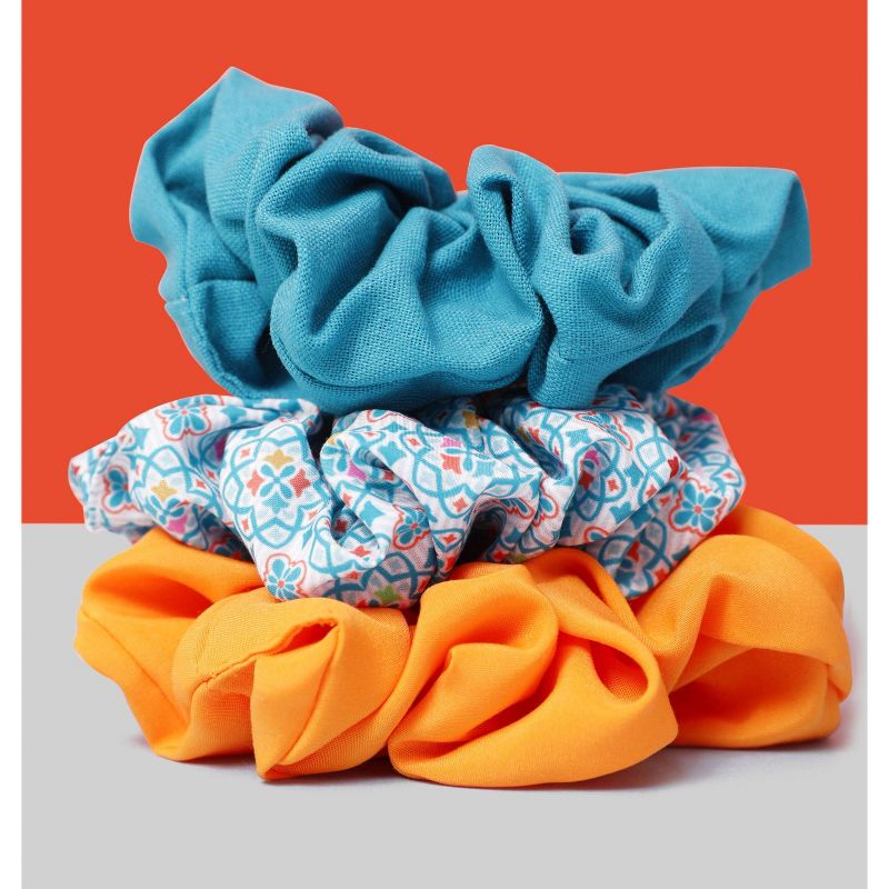 scunci Collection Jumbo Scrunchie - Orange - 2pk
