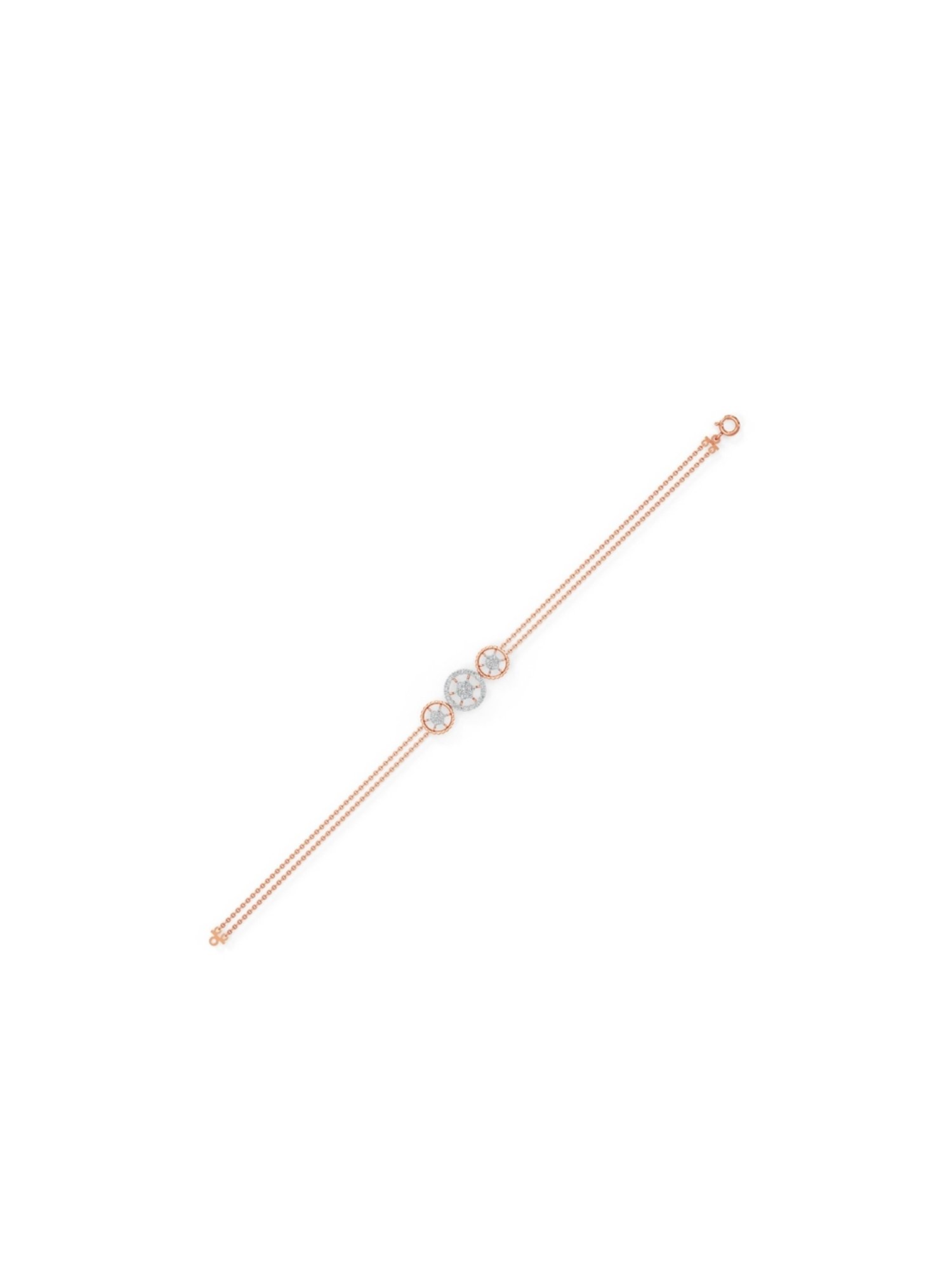 Candere by Kalyan Jewellers BIS Hallmark 18K Yellow Gold and Certified Diamonds Bracelet