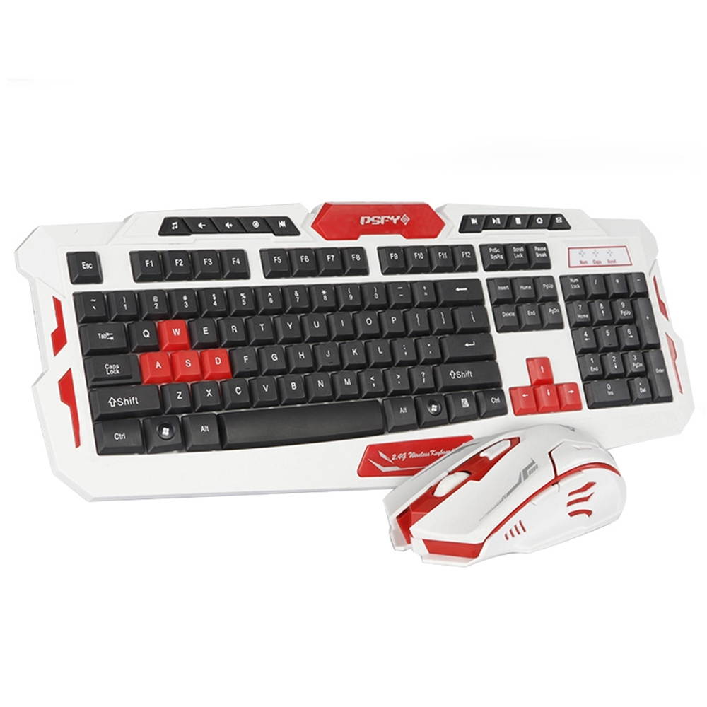 CityForm 8100 Ergonomic Gaming Keyboard + 2.4GHz Cordless Gamer Gaming Mouse Set