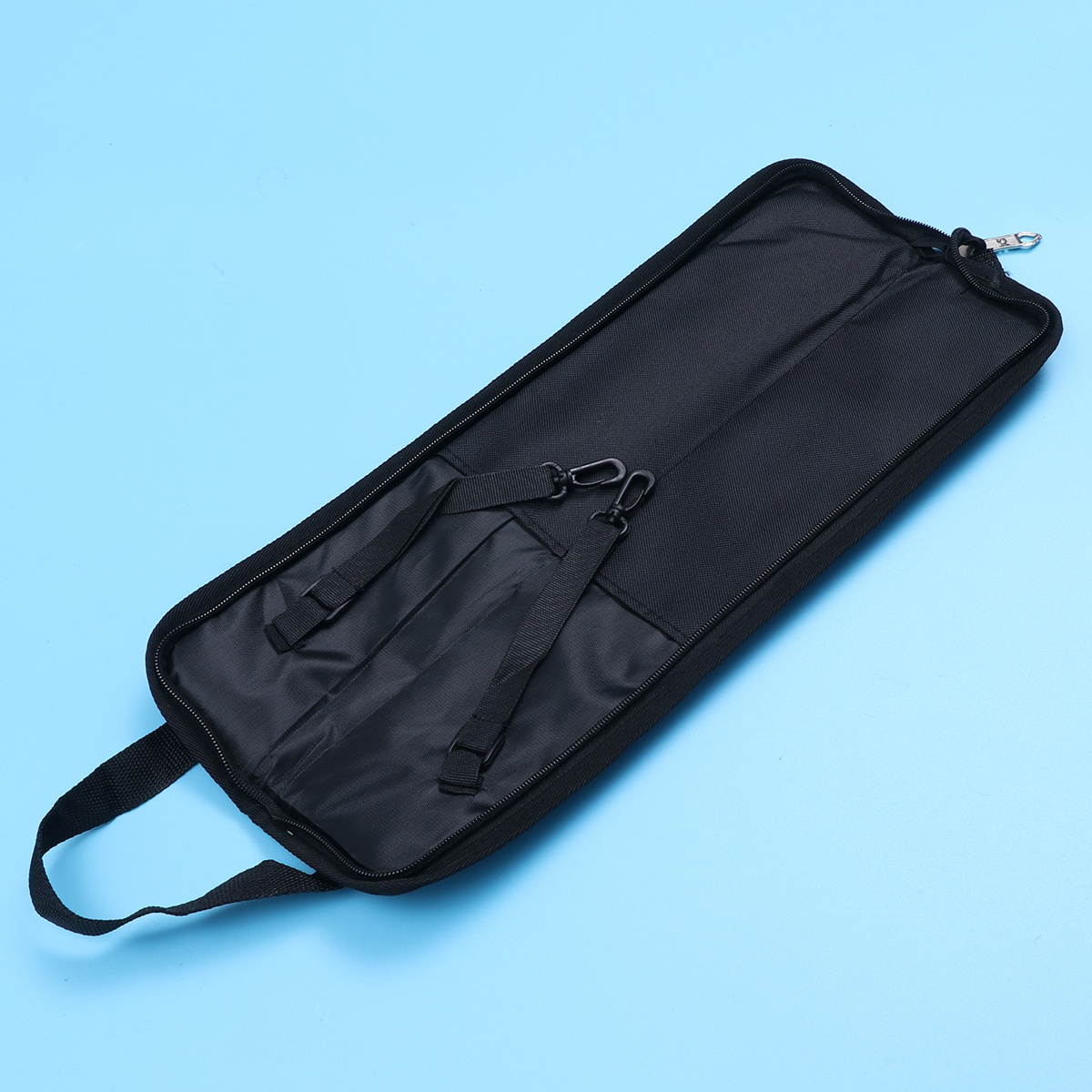 1Pc Portable Drum Stick Backpack Bag Thicken Drumsticks Package Storage Case Pouch Drumstick Bag Percussion Instruments Accessories (4 pairs of Thicken Black Drum Pack)