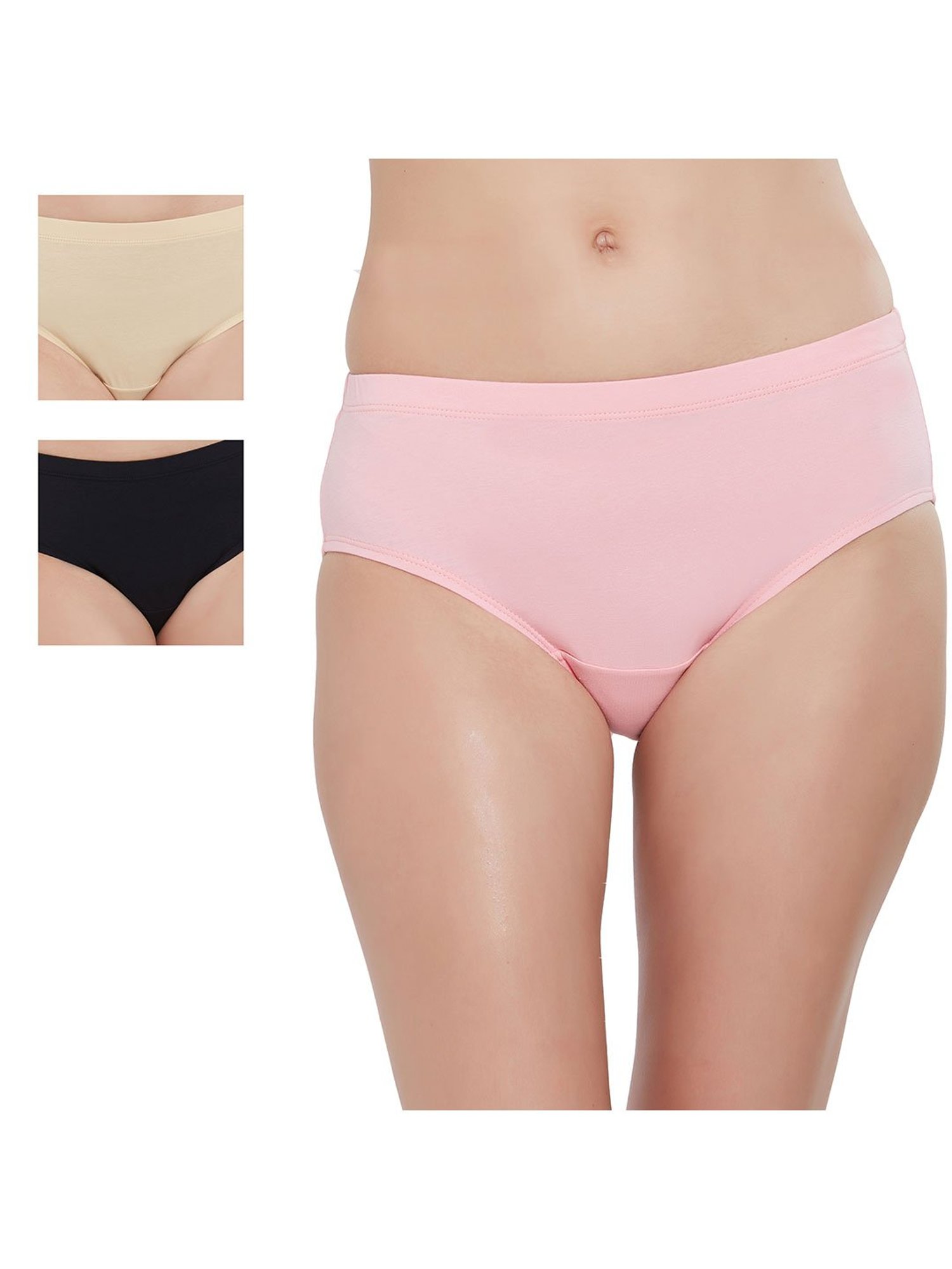 Soie Multicolor Cotton Hipster Panty (Pack of 3)