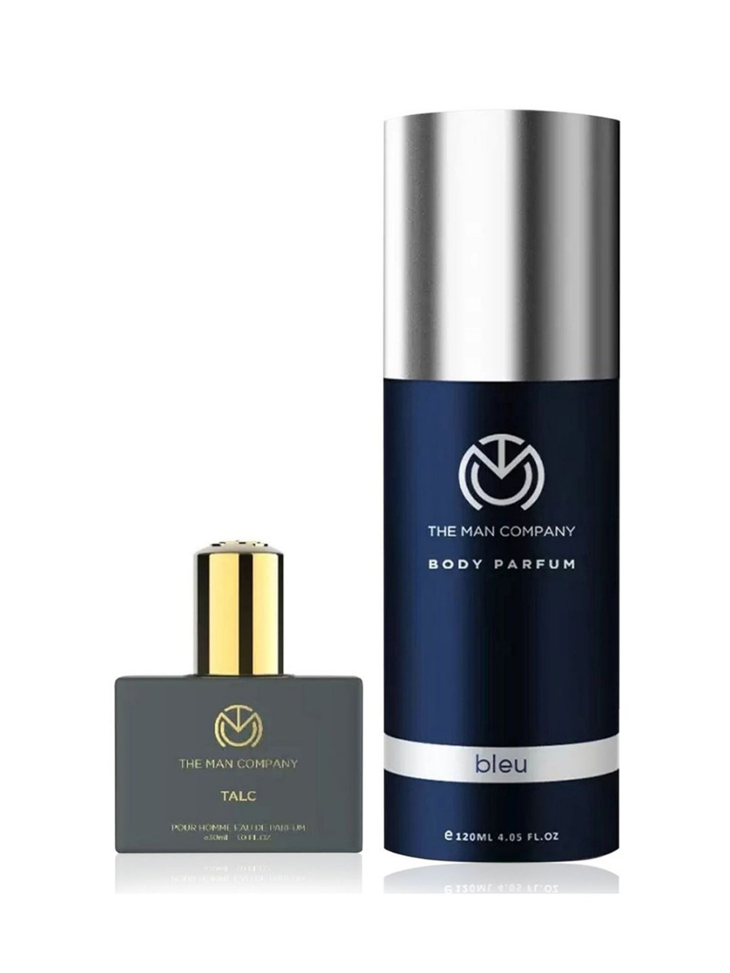 THE MAN COMPANY Talc Pour Homme Eau de Parfum & Body Parfum Bleu Set for Men & Women