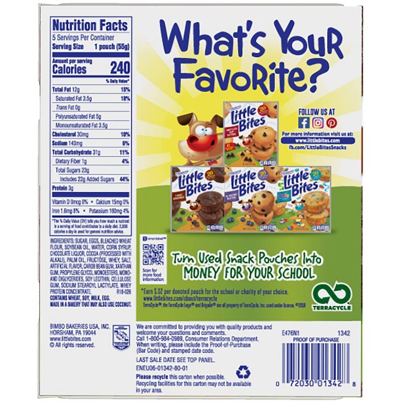 Entenmann's Little Bites Brownie Muffins - 8.25oz