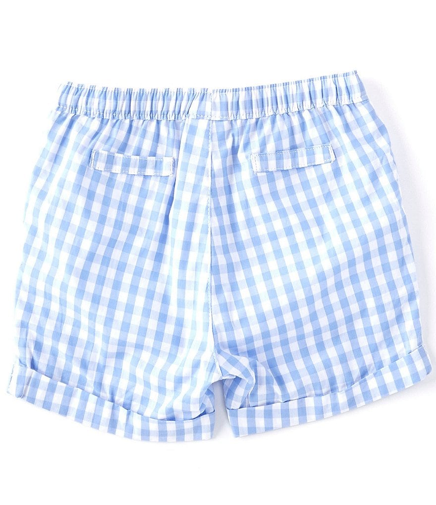 Edgehill Collection Baby Boys 12-24 Months Gingham Print Rolled Hem Shorts