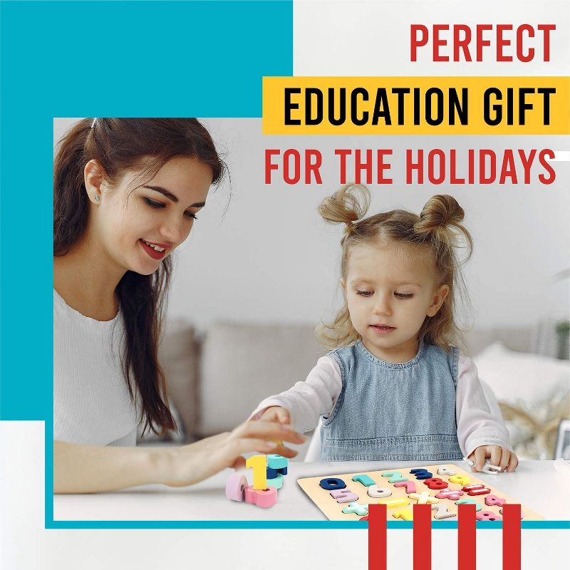 Leo & Friends Wooden Chunky Number Math Puzzle