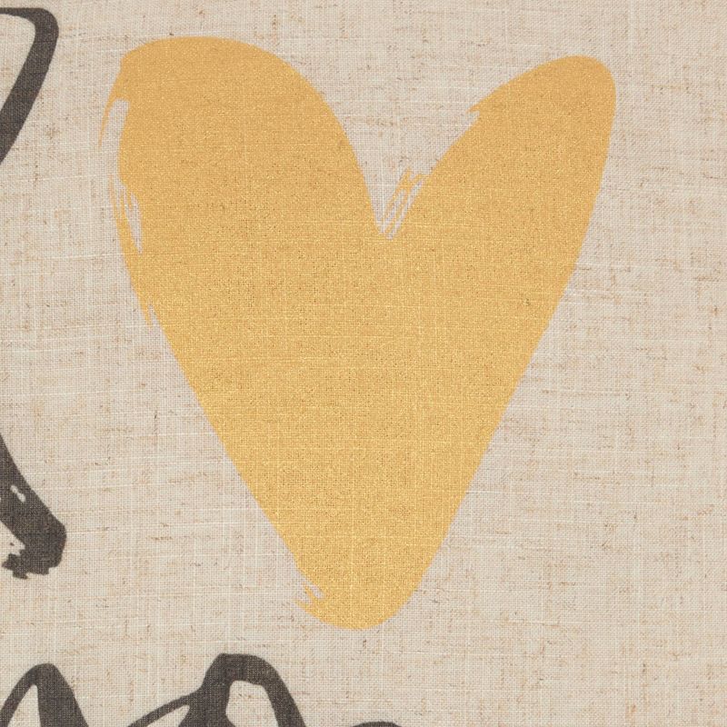 18"x18" I Love You Throw Pillow Natural - Kathy Ireland Home