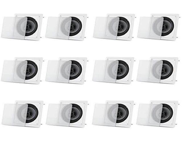 Acoustic Audio CS-I83S Flush Mount In Ceiling Speakers with 8" Woofers 6 Pair