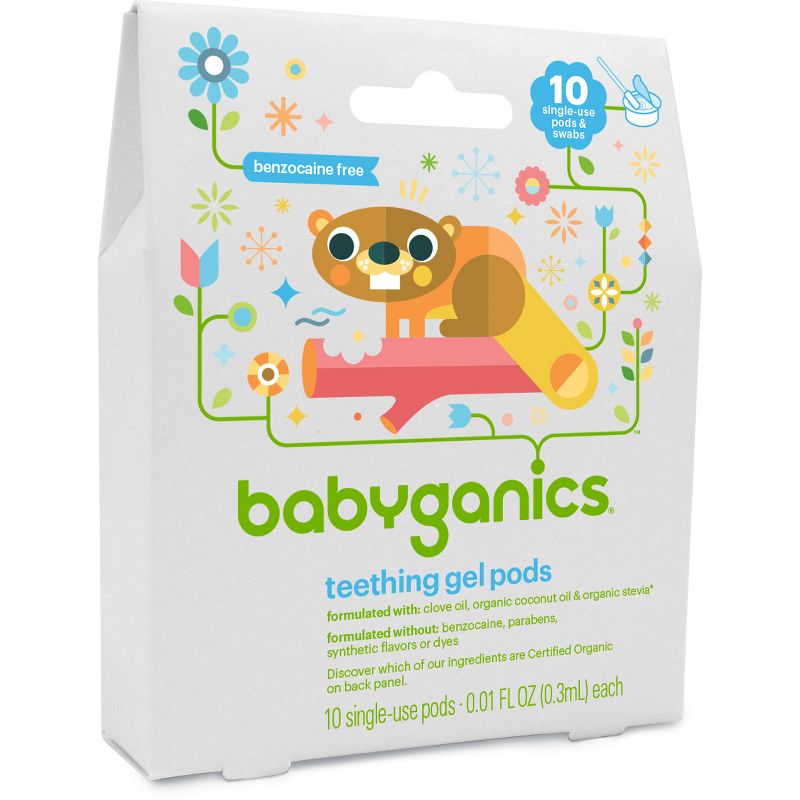 Babyganics Teething Gel Pods - 10ct