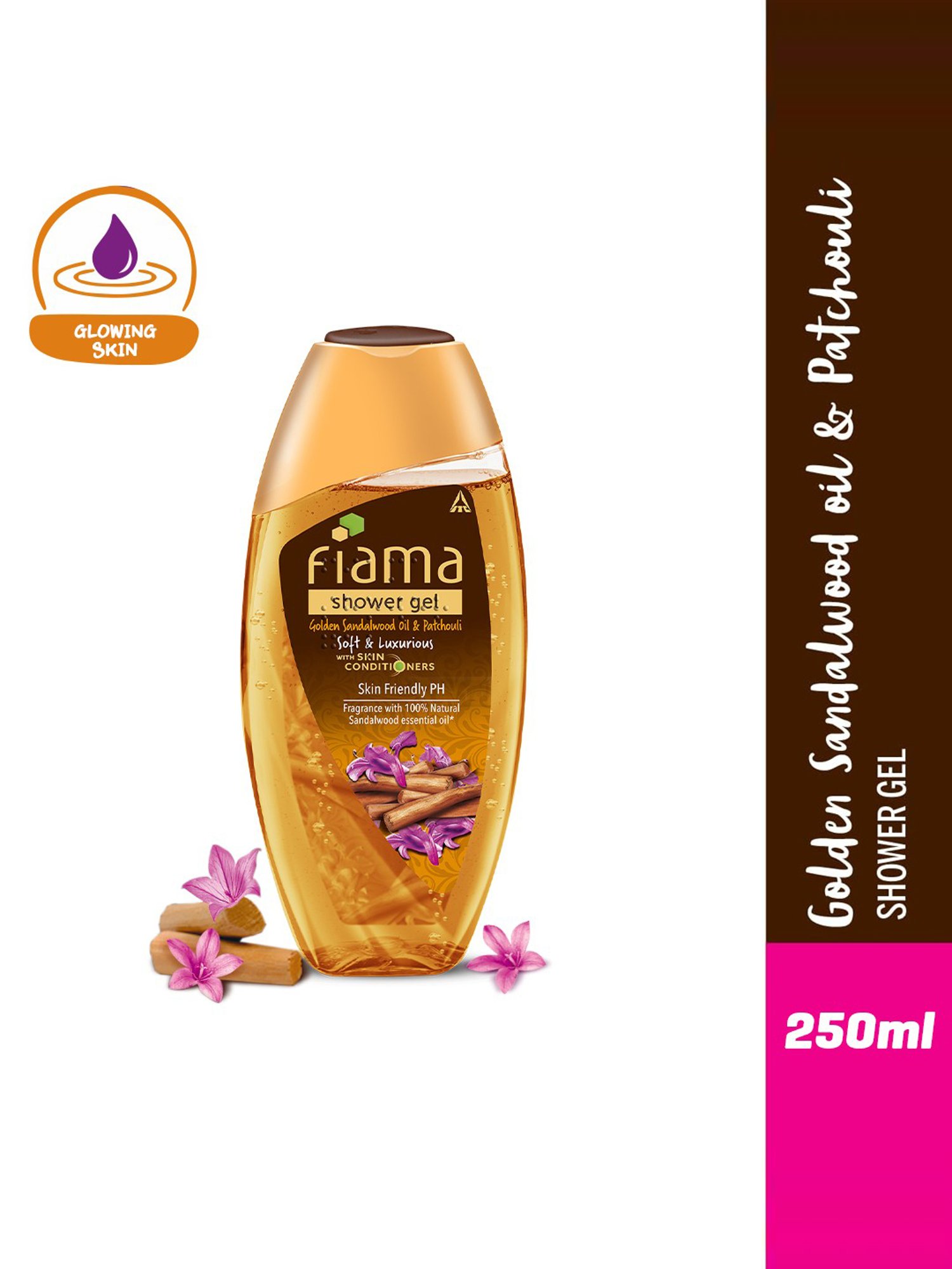 Fiama Golden Sandalwood Oil and Patchouli Shower Gel - 250 ml