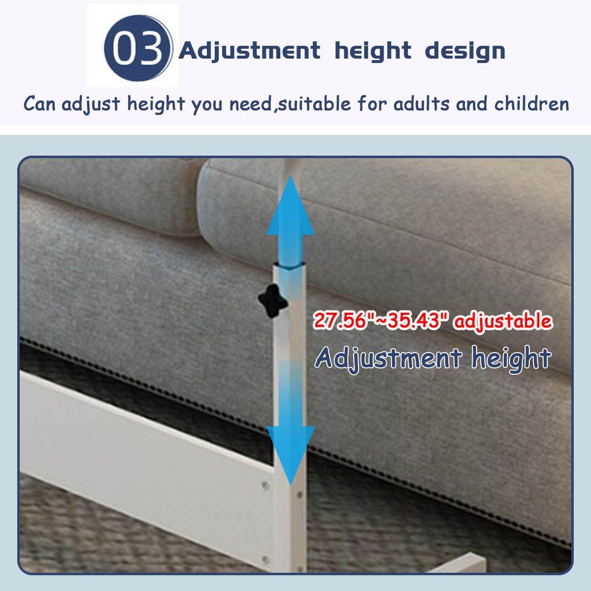 Removable Height Adjustable Notebook Laptop Computer Desk Table Stand Sofa