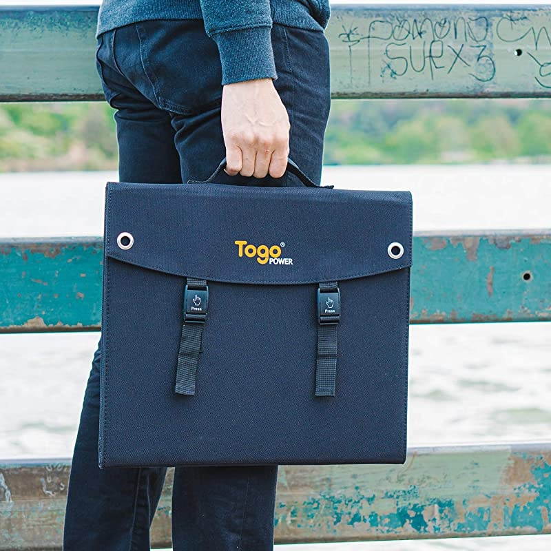 60W Portable Foldable Solar Panel Battery Charger with Dual USB Ports amp 18V DC Output for Portable Generator Power Station Cell Phone GoPro Laptop Tablet GPS iPhone iPad Camera