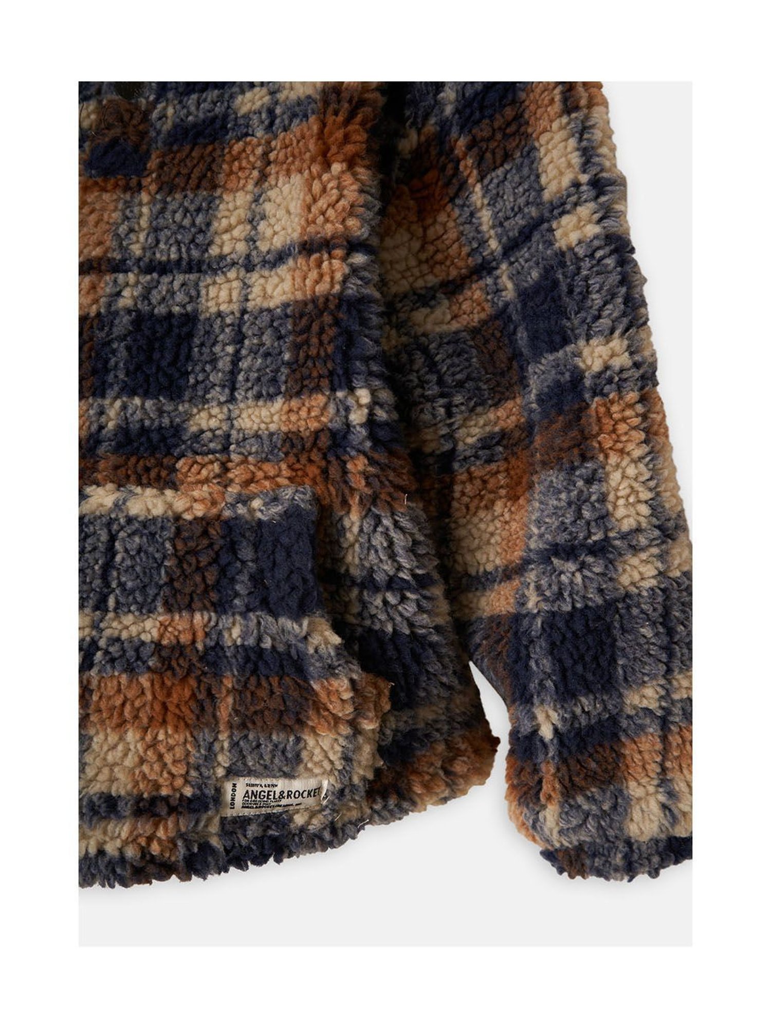 Angel & Rocket Kids Multicolor Checks Full Sleeves Hoodie