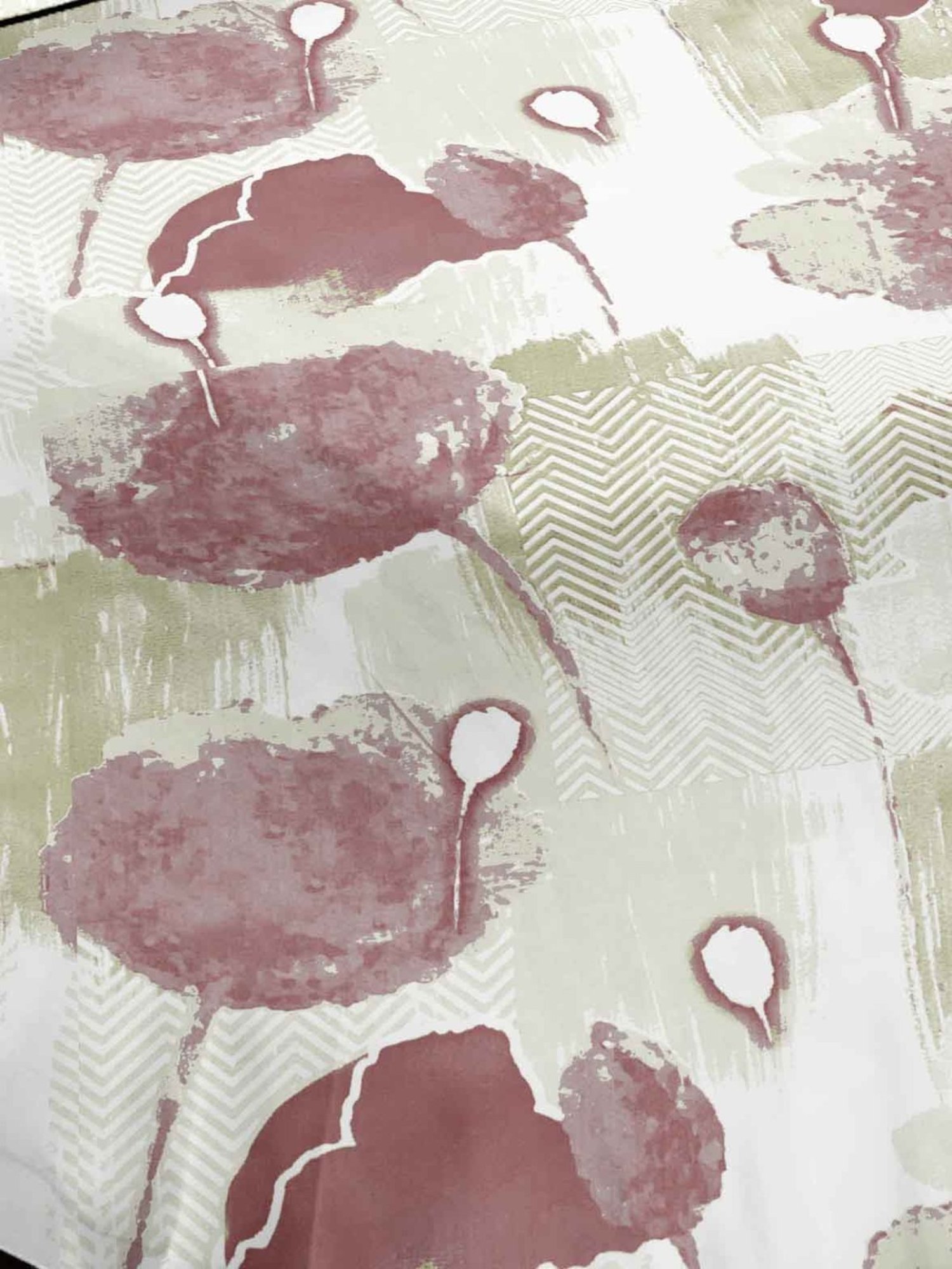 Ariana Rome Floral Wine 210 TC Cotton Super king Bedsheet with 2 Pillow Covers