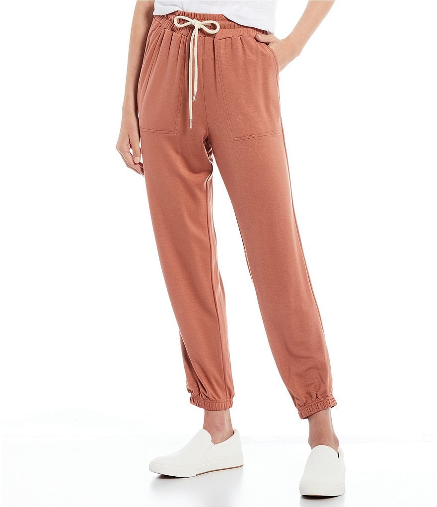Copper Key Pocketed French Terry Jogger Pants